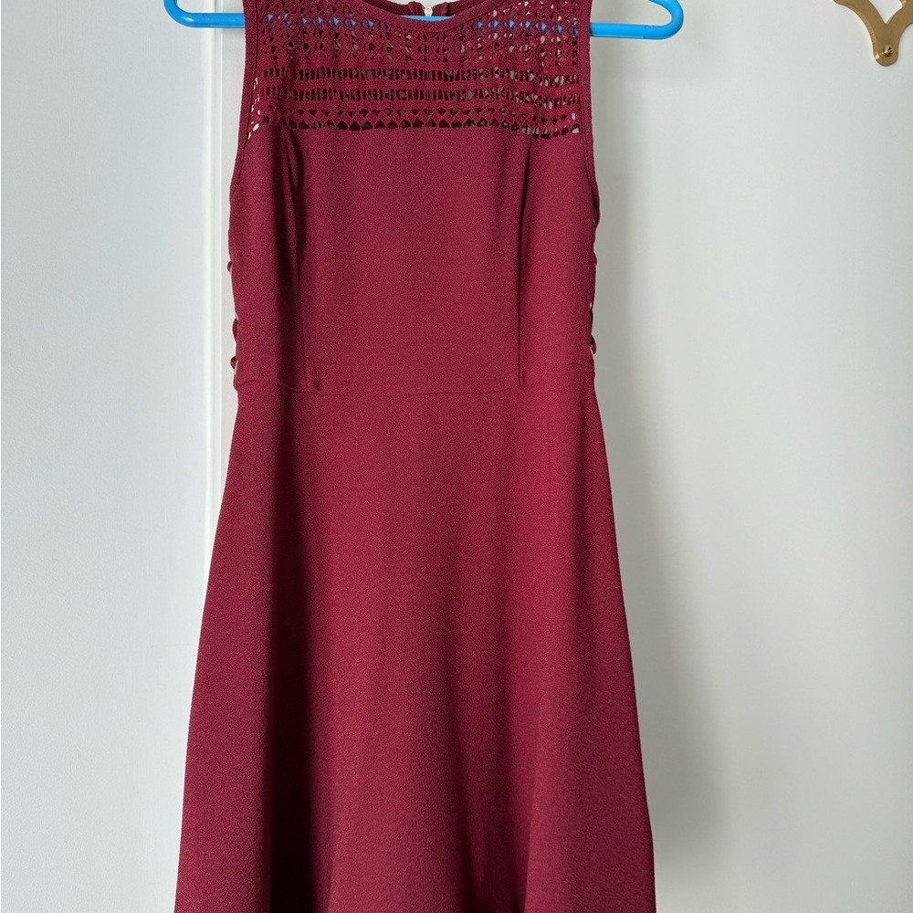 Dynamite Burgundy Mini Dress